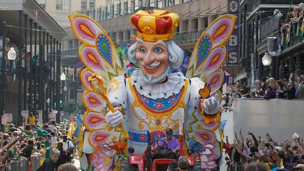 Parades during Mardi Gras